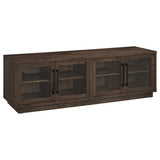 Medina 4-Door TV Stand for TVs up to 85 Inches Dark Rustic Mango from Decor Furniture
