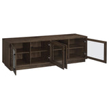 Medina 4-Door TV Stand for TVs up to 85 Inches Dark Rustic Mango view 3