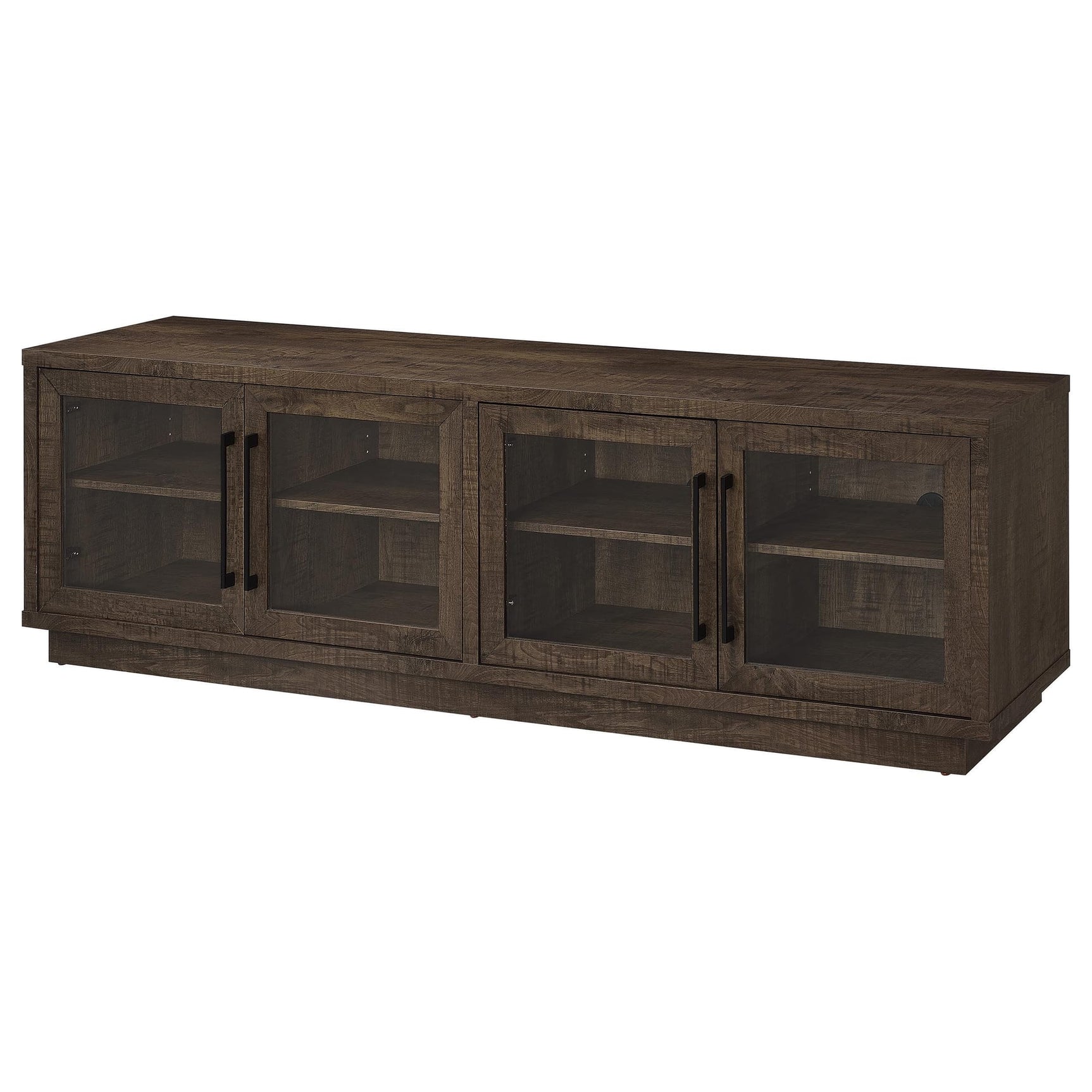 Medina 4-Door TV Stand for TVs up to 85 Inches Dark Rustic Mango view 5