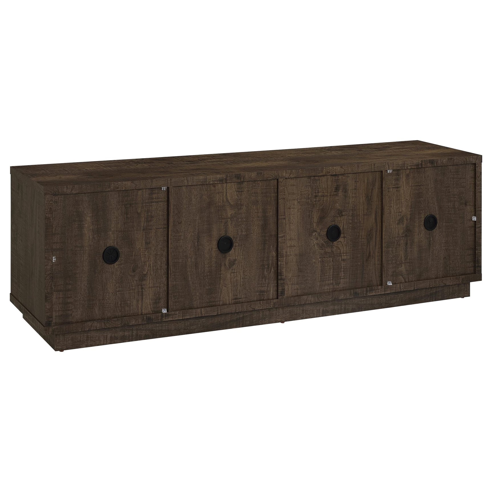 Medina 4-Door TV Stand for TVs up to 85 Inches Dark Rustic Mango view 7