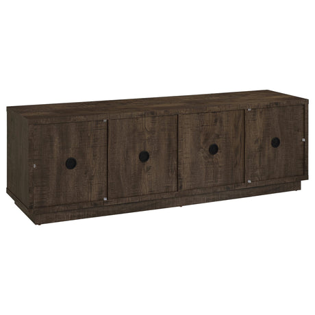 Medina 4-Door TV Stand for TVs up to 85 Inches Dark Rustic Mango view 7