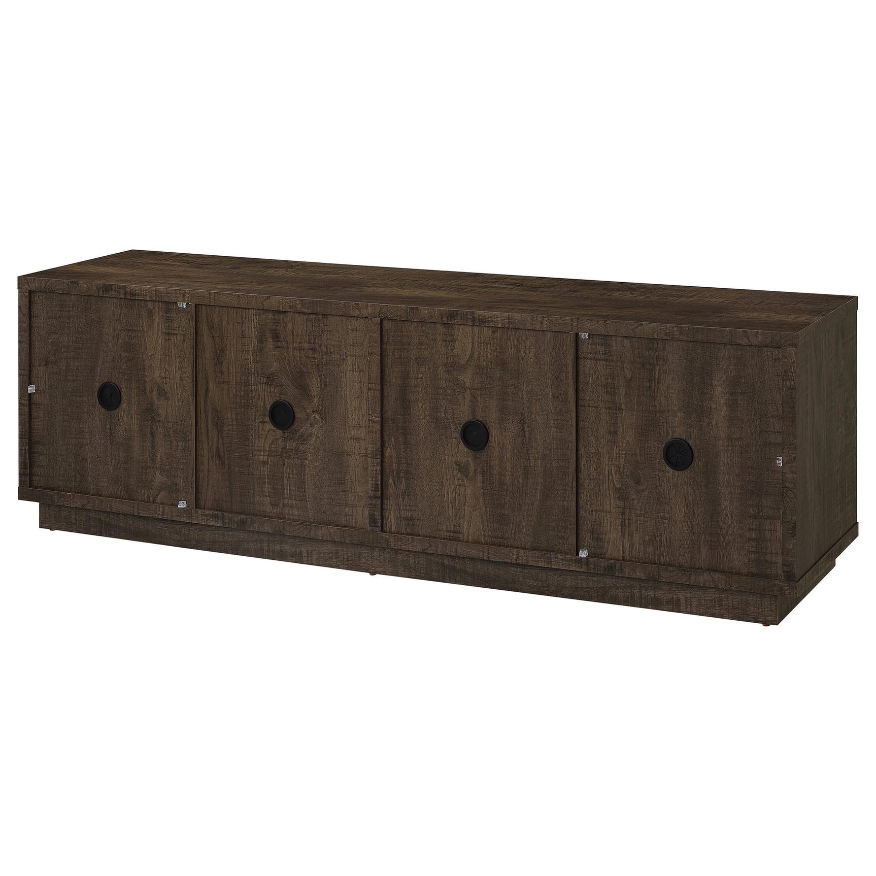 Medina 4-Door TV Stand for TVs up to 85 Inches Dark Rustic Mango view 8