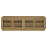 Medina 4-Door TV Stand for TVs up to 85 Inches Golden Oak view 4