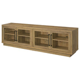 Medina 4-Door TV Stand for TVs up to 85 Inches Golden Oak view 5