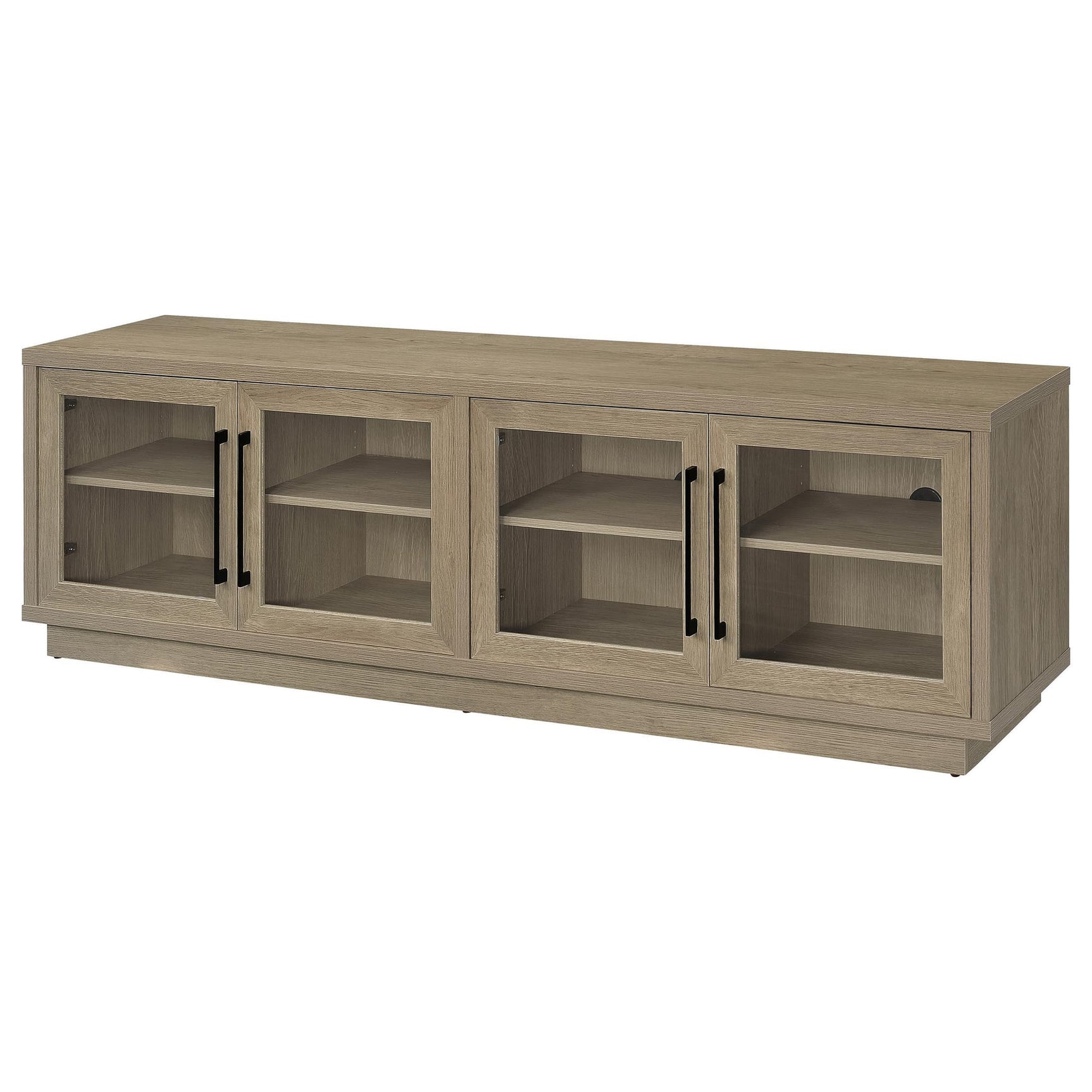 Medina 4-Door TV Stand for TVs up to 85 Inches Latte view 5