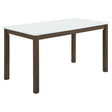 Merrin 55-inch Rectangular Dining Table White and Walnut from Decor Furniture