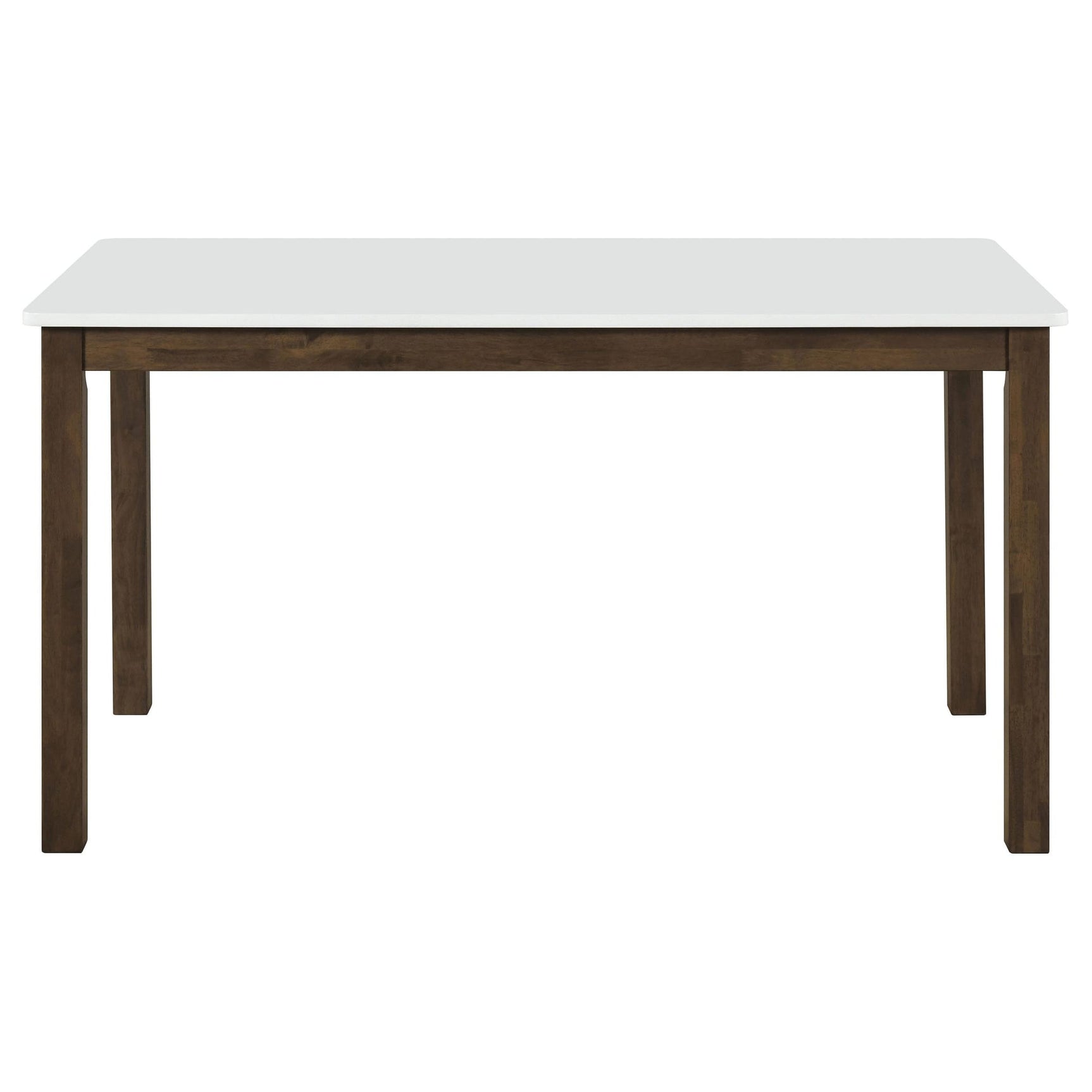 Merrin 55-inch Rectangular Dining Table White and Walnut view 2