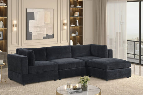 Milan Black Modular Sectional from Decor Furniture