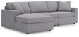 Modmax Granite 3-Piece Sectional Sofa Storage Chaise from Decor Furniture