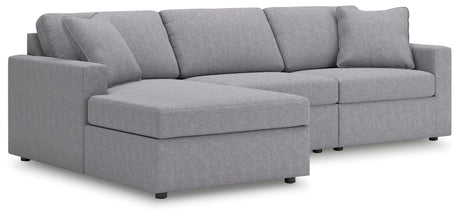 Modmax Granite 3-Piece Sectional Sofa Storage Chaise from Decor Furniture
