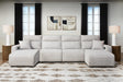 Modmax II Stone 4-Piece Reclining Sectional with Double Chaise from Decor Furniture