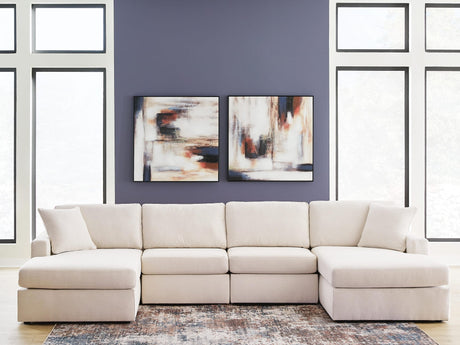 Modmax Oyster 4-Piece Double Storage Chaise Sectional from Decor Furniture