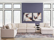 Modmax Oyster 8-Piece Sectional with Storage Chaise and Audio Consoles from Decor Furniture