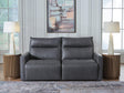 ModZ Blue 2-Piece Power Reclining Sectional Loveseat from Decor Furniture