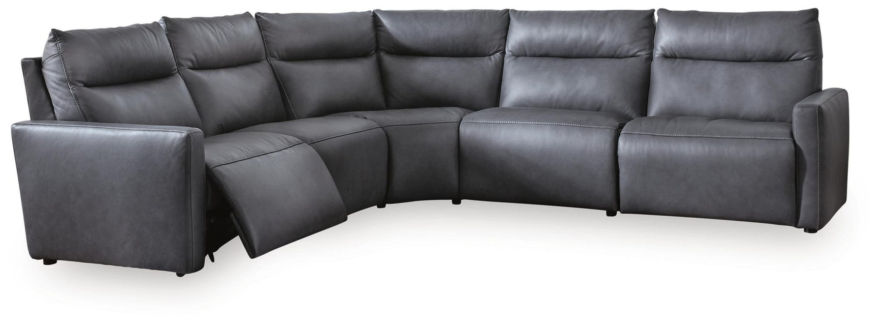 ModZ Blue 5-Piece Power Reclining Sectional view 3