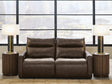 ModZ Chocolate 2-Piece Power Reclining Sectional Loveseat from Decor Furniture