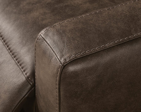 ModZ Chocolate 6-Piece Power Reclining Sectional with Audio Console view 2