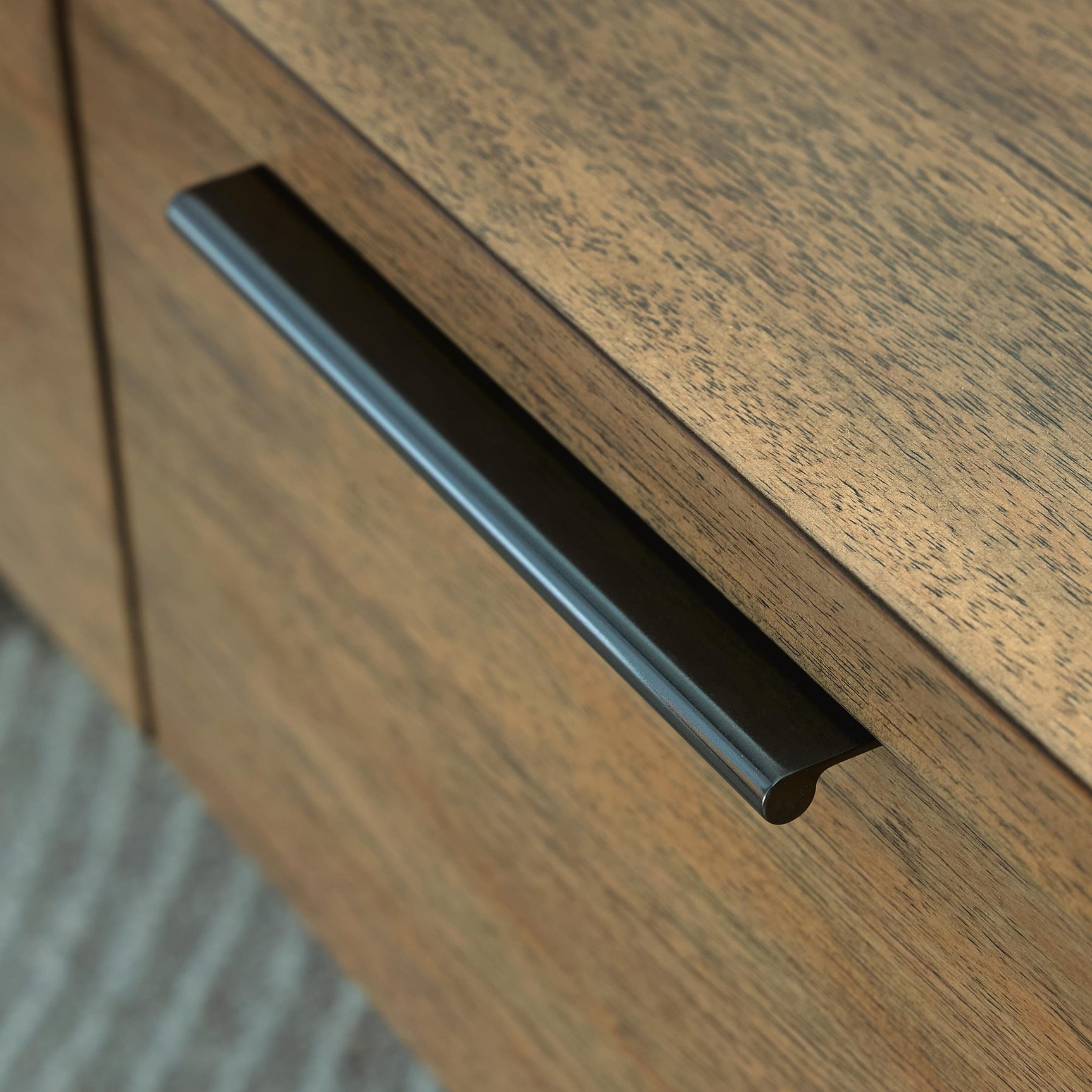 Montia Light Brown End Table detail view