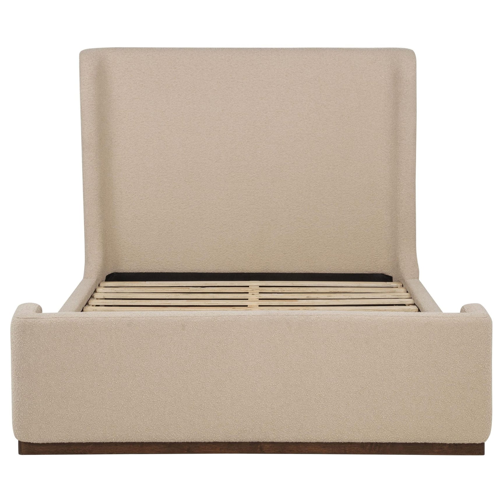 Nala Queen Fabric Upholstered Platform Bed Tan view 4