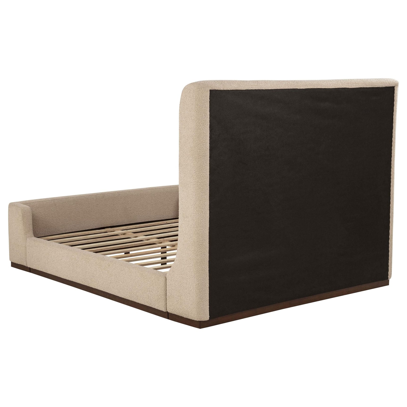 Nala Queen Fabric Upholstered Platform Bed Tan view 5