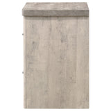 Nevado Farmhouse 2-Drawer Nightstand Grey and Weathered Taupe view 5