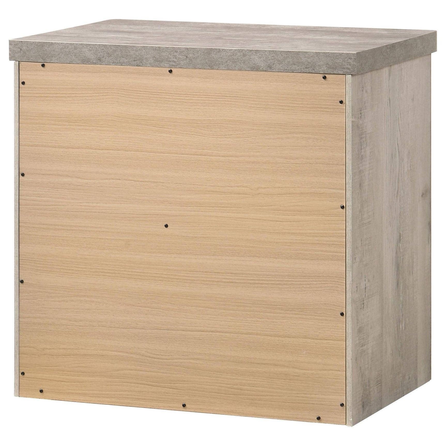 Nevado Farmhouse 2-Drawer Nightstand Grey and Weathered Taupe view 8