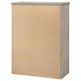 Nevado Farmhouse 5-Drawer Chest Grey and Weathered Taupe view 8