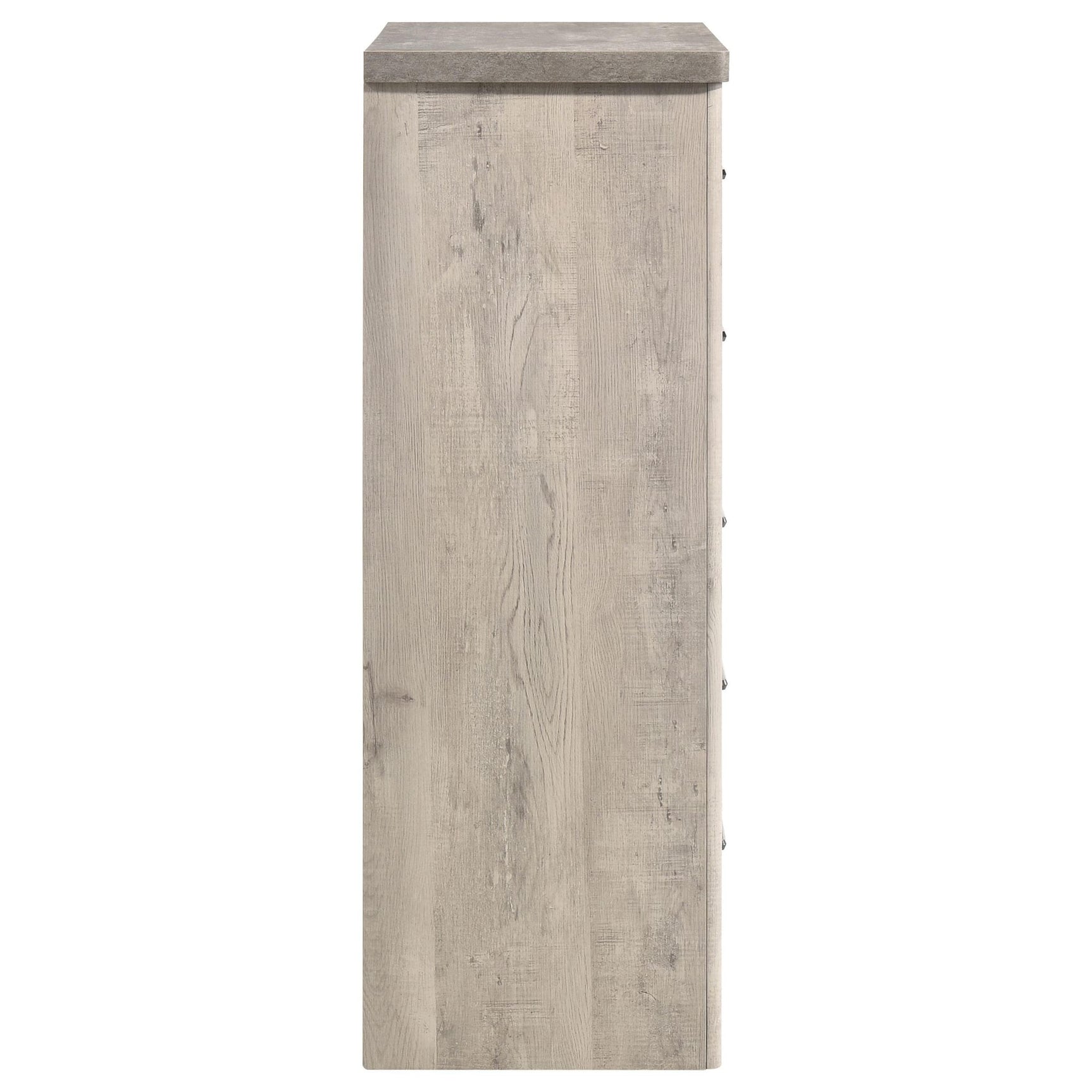 Nevado Farmhouse 5-Drawer Chest Grey and Weathered Taupe view 9