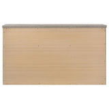Nevado Farmhouse 7-Drawer Dresser Grey and Weathered Taupe view 7