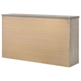 Nevado Farmhouse 7-Drawer Dresser Grey and Weathered Taupe view 8