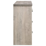 Nevado Farmhouse 7-Drawer Dresser Grey and Weathered Taupe view 9