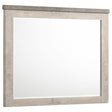 Nevado Farmhouse Beveled Dresser Mirror Grey and Weathered Taupe from Decor Furniture