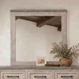 Nevado Farmhouse Beveled Dresser Mirror Grey and Weathered Taupe view 2