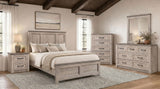 Nevado Farmhouse Beveled Dresser Mirror Grey and Weathered Taupe view 7