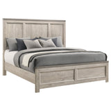 Nevado Farmhouse Eastern King Panel Bed Grey and Weathered Taupe view 3