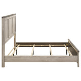 Nevado Farmhouse Eastern King Panel Bed Grey and Weathered Taupe view 6