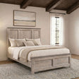 Nevado Farmhouse Queen Panel Bed Grey and Weathered Taupe view 2