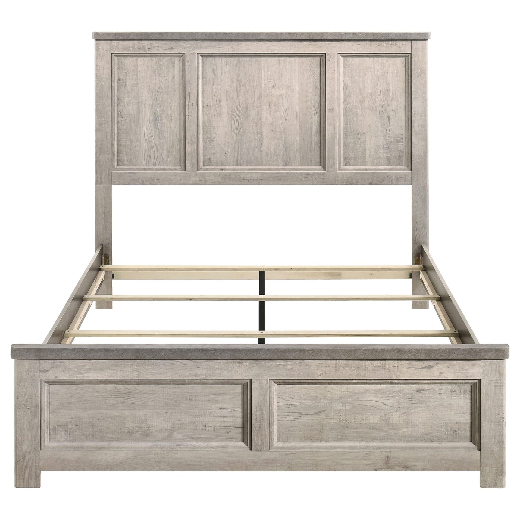 Nevado Farmhouse Queen Panel Bed Grey and Weathered Taupe view 4