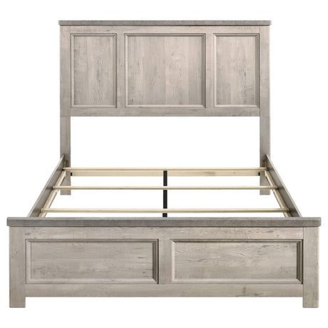 Nevado Farmhouse Queen Panel Bed Grey and Weathered Taupe view 4