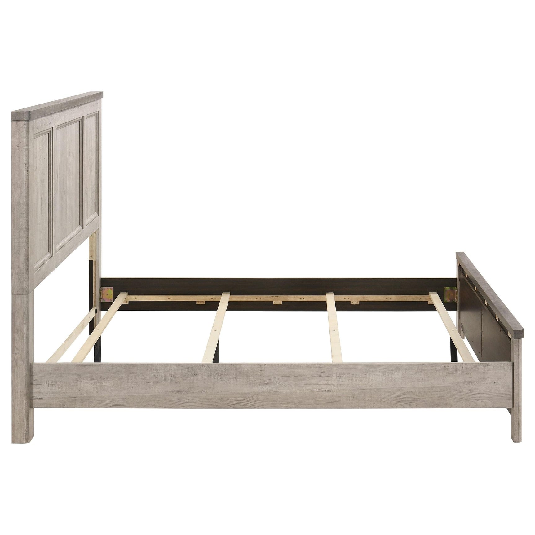Nevado Farmhouse Queen Panel Bed Grey and Weathered Taupe view 6