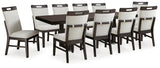 Neymorton Dark Grayish Brown Dining Set from Decor Furniture