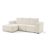 Nuve Cream Modular 6-Piece Sectional with Ottomans view 17