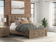 Oliandon Light Brown Queen Panel Storage Bed from Decor Furniture