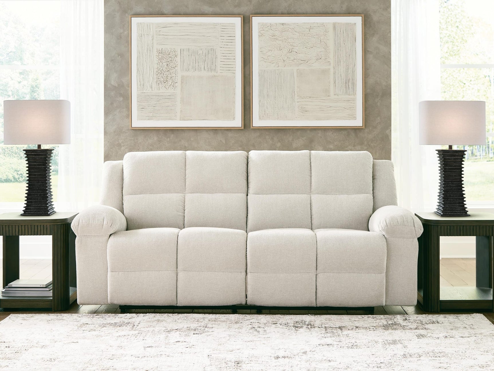 Orlen Winter Performance Fabric,Next-Gen Nuvella™,Chenille Reclining Sofa view 5