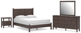 Pamytta Brown Panel Bedroom Set from Decor Furniture
