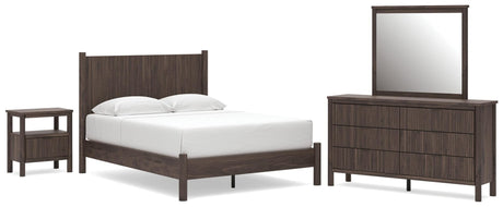 Pamytta Brown Platform Bedroom Set from Decor Furniture