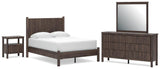 Pamytta Brown Platform Bedroom Set view 2