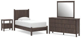 Pamytta Brown Platform Bedroom Set view 3