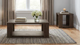Pavone Rectangular Coffee Table with Open Lower Shelf Dark Rustic Mango view 9