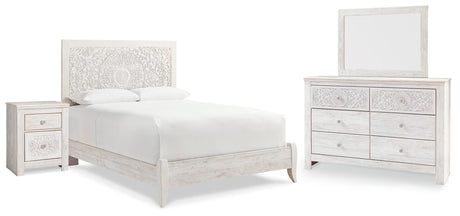 Paxberry Whitewash Panel Bedroom Set from Decor Furniture